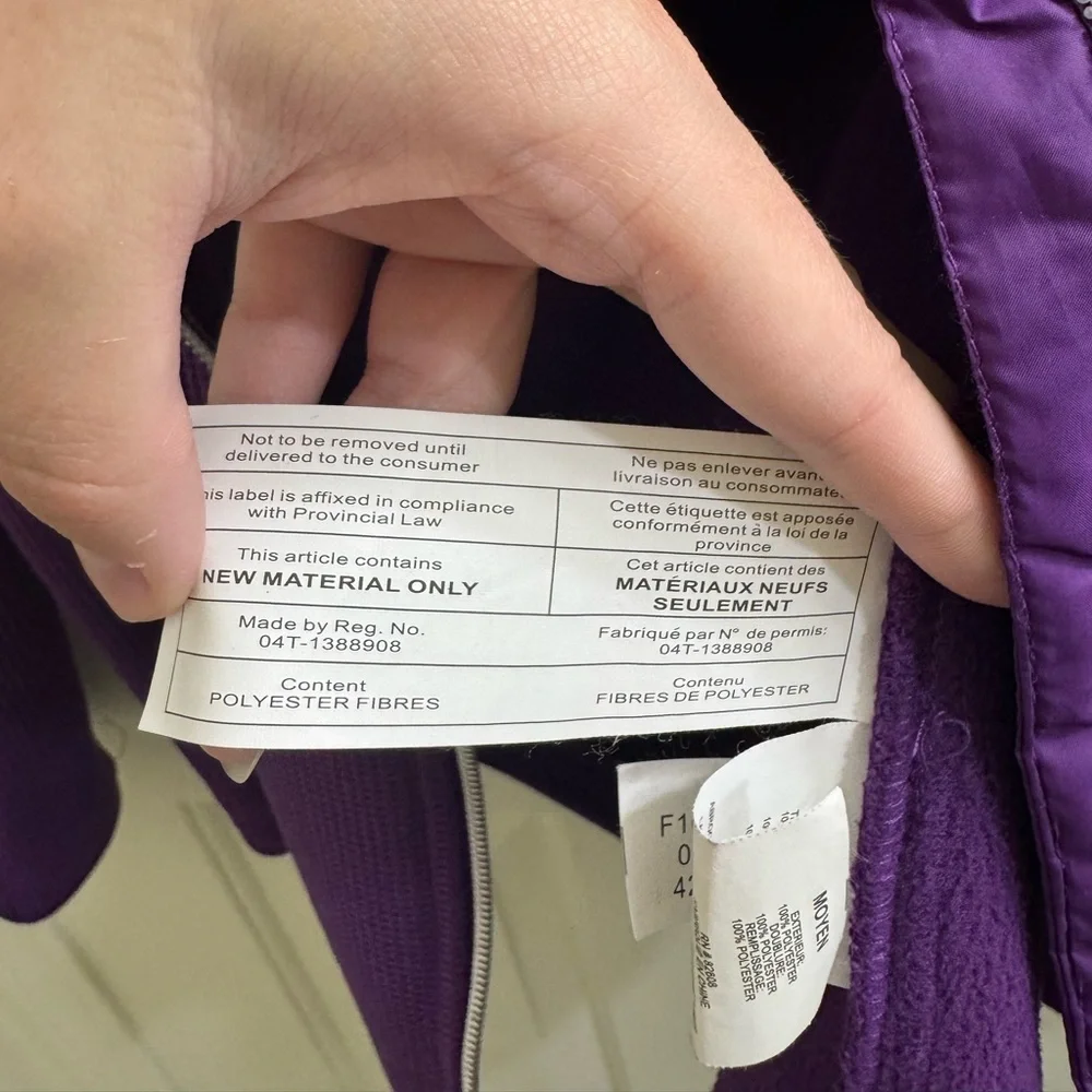 Free Country Women's Empire Purple Pull Zip Jacket - Picture 8 of 11